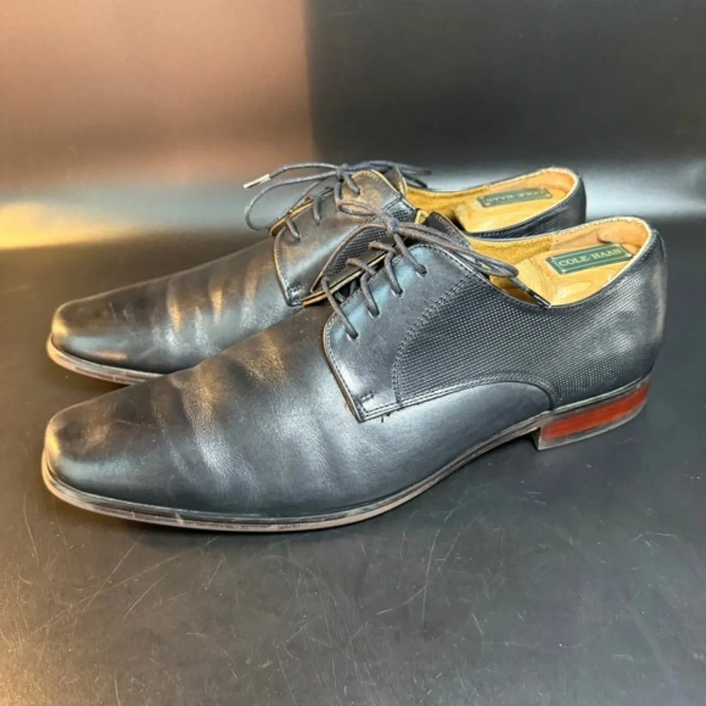 Florsheim Midtown 14161-001 Black Leather Plain‎ Toe Oxford Mens 10.5 D